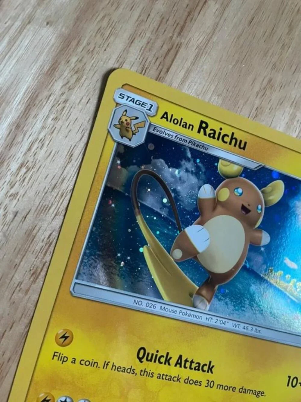 2 Pokémon Alolan Raichu SM65 Jumbo Oversized Holo Promo Card 2017